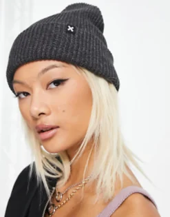 Beanies*Collusion Unisex Beanie In Charcoal