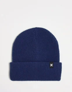 Beanies*Collusion Unisex Beanie In Navy Blue Mid Blue