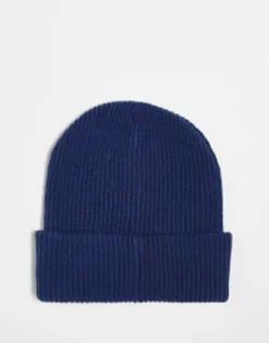 Beanies*Collusion Unisex Beanie In Navy Blue Mid Blue