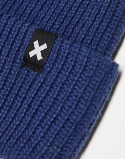 Beanies*Collusion Unisex Beanie In Navy Blue Mid Blue
