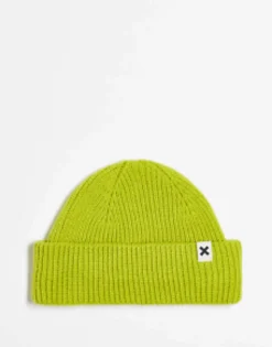 Beanies*Collusion Unisex Fisherman Beanie In Lime Green Mid Green