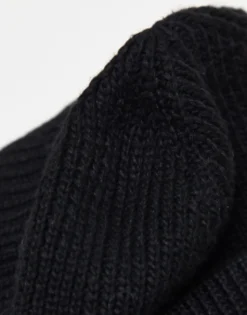 Beanies*Collusion Unisex Fisherman Beanie In Black