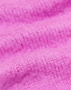 Scarves*Collusion Unisex Fluffy Knit Logo Scarf In Pink