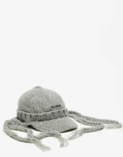 Caps & Hats*Collusion Unisex Knitted Cap With Tassels In Grey