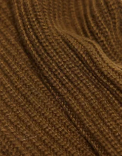 Gloves*Collusion Unisex Long Sleeve Knitted Fingerless Gloves In Brown