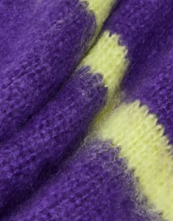 Scarves*Collusion Unisex Oversized Stripe Scarf In Purple