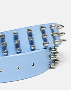 Belts*Collusion Unisex Studded Belt In Blue