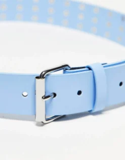 Belts*Collusion Unisex Studded Belt In Blue