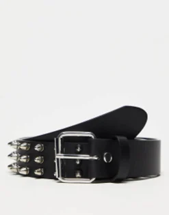 Belts*Collusion Unisex Studded Belt In Black