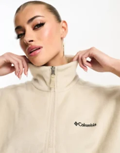 Sportswear*Columbia Brushy Bay Half Zip Fleece In Biege Exclusive At Asos Ancient Fossil