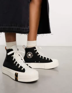 Sportswear*Converse Chuck Taylor All Star Lift In With Animal Print Detailing Black