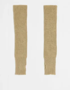 Gloves*Daisy Street Long Fingerless Gloves In Cream White