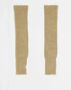 Gloves*Daisy Street Long Fingerless Gloves In Cream White