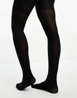 Socks & Tights*DESIGN 40 Denier Tights With Bum Tum Thigh Support In Black