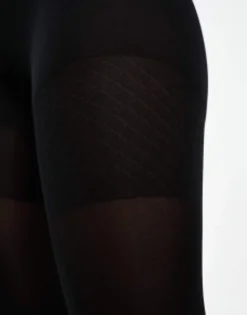 Socks & Tights*DESIGN 40 Denier Tights With Bum Tum Thigh Support In Black