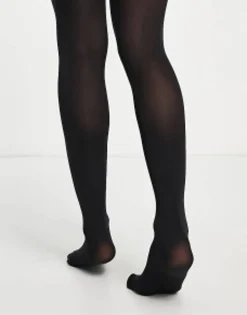 Socks & Tights*DESIGN 2 Pack 120 Denier Tights In Black
