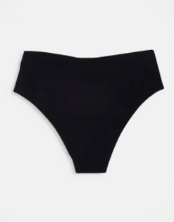 Multipacks*DESIGN 3 Pack Cotton High Waist Brazilian In Black