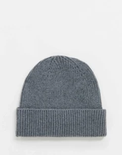 Beanies*DESIGN 2 Pack Fisherman Ribbed Beanie In Grey And Black Multi
