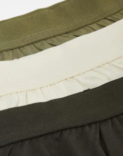 Underwear*DESIGN 3 Pack Jersey Boxers In Tonal Green