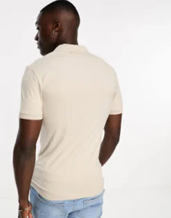 Polo Shirts*DESIGN 2 Pack Muscle Fit Polo In Stone And Grey Multi
