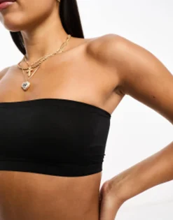 Multipacks*DESIGN 2 Pack Seamless Bandeau Bras With Removable Pads In Black