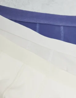 Underwear*DESIGN 3 Pack Trunks In Navy/Grey/Off White Multi