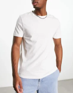 Tall*DESIGN 3 Pack T-Shirt With Crew Neck In White, Grey Marl And Black Multi