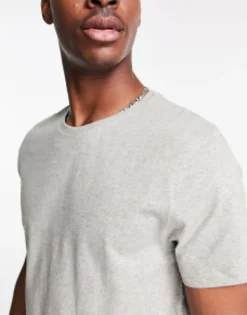 Tall*DESIGN 5 Pack T-Shirt With Crew Neck In Ple Colours Multi
