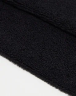 Socks*DESIGN Ankle Sock In Towelling Black
