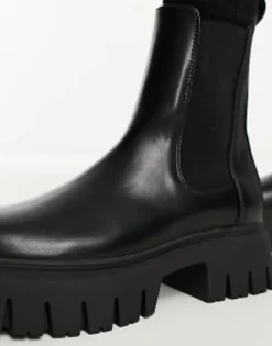 Chelsea Boots*DESIGN Anthem Chunky Chelsea Boots In Black