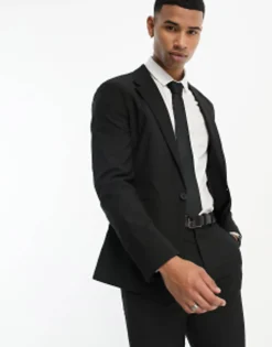 Suits & Tailoring*DESIGN Black Skinny Suit