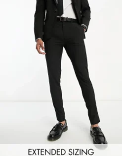 Trousers & Chinos*DESIGN Black Skinny Suit