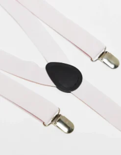 Ties*DESIGN Bow And Brace Set In Pink Light Pink