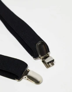 Ties*DESIGN Bow Tie And Braces Set In Black