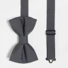 Ties*DESIGN Bow Tie In Charcoal
