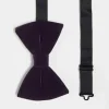 Ties*DESIGN Bow Tie In Dark Velvet Purple
