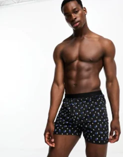 Underwear*DESIGN Boxers In With Gaming Print Black
