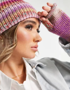 Beanies*DESIGN Bright Mix Knit Beanie Multi