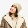 Hats*DESIGN Chunky Knit Beanie In Oatmeal Beige