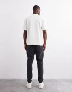 Tall*DESIGN Classic Rigid Jeans In Washed Black