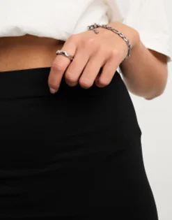 Skirts*DESIGN Column Maxi Skirt In Black