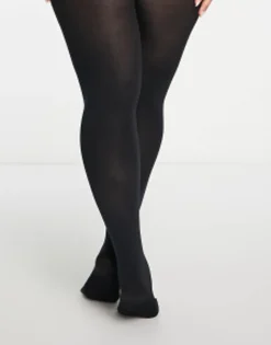 Socks & Tights*Curve Design 90 Denier Super Stretch Improved Fit Tights In Black