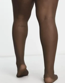Socks & Tights*Curve Design 15 Denier Tights In Umber Beige