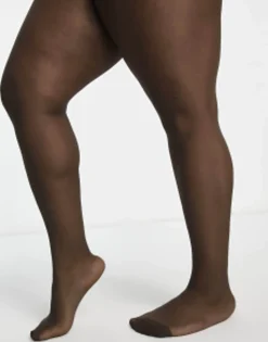 Socks & Tights*Curve Design 15 Denier Tights In Umber Beige
