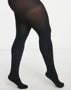 Socks & Tights*Curve Design 2 Pack 90 Denier Super Stretch Tights In Black