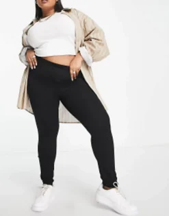 Multipacks*Curve Design 2 Pack Leggings In Black