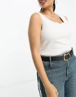 Belts*DESIGN Curve Wavy Buckle Belt In Black