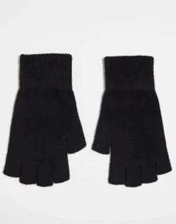 Gloves*DESIGN Fingerless Gloves In Black