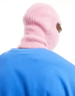 Beanies*DESIGN Fluffy Balaclava In Pink