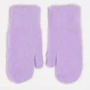 Gloves*DESIGN Fluffy Mittens In Purple Lilac